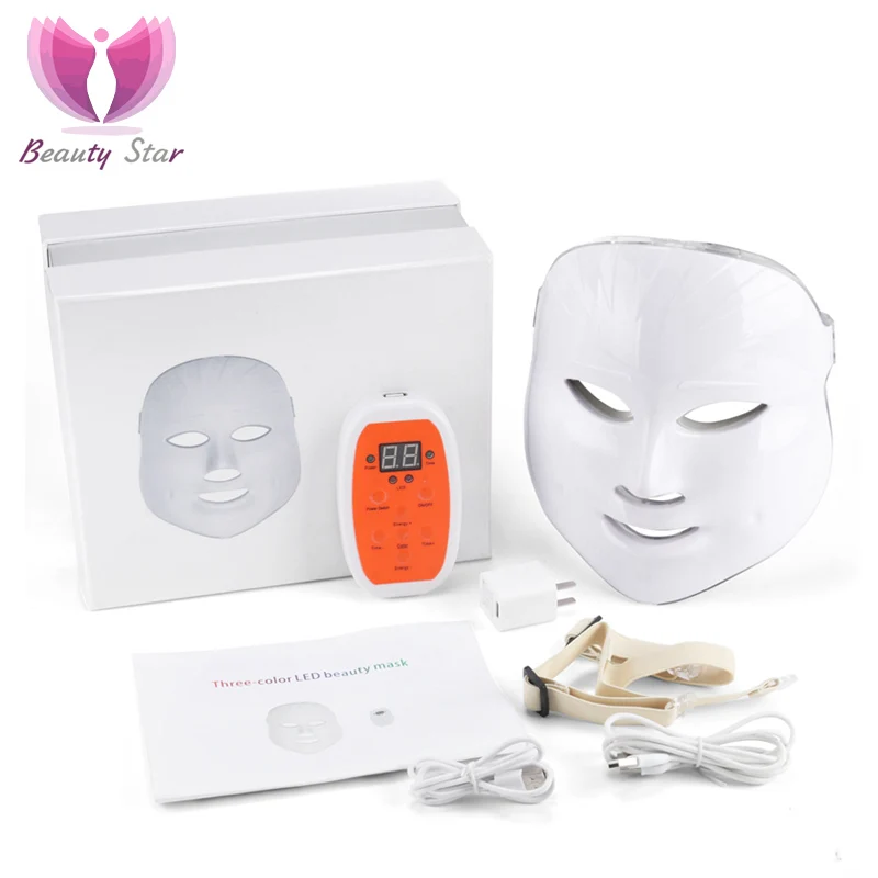 Перезаряжаемая электрическая 3/7 цветов светильник Фотон светодиодный маска для