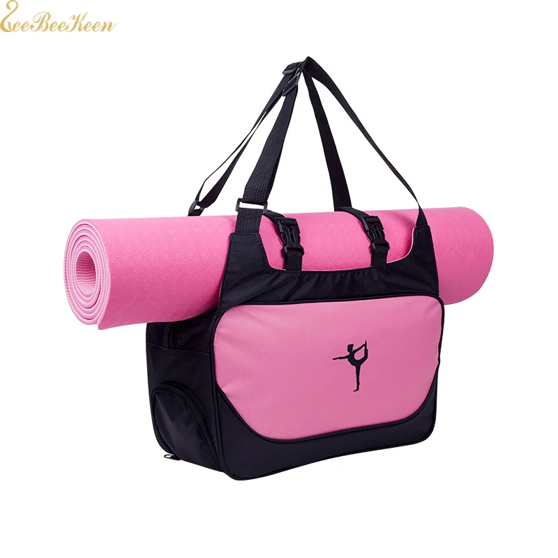 only pink bag Балетные сумки для взрослых, гимнастическая спортивная сумка для занятий йогой, танцами для девочек, сумка через плечо, вместительная сумка для занятий балетом, Танцевальная сумка для женщин - Цвет: only pink bag