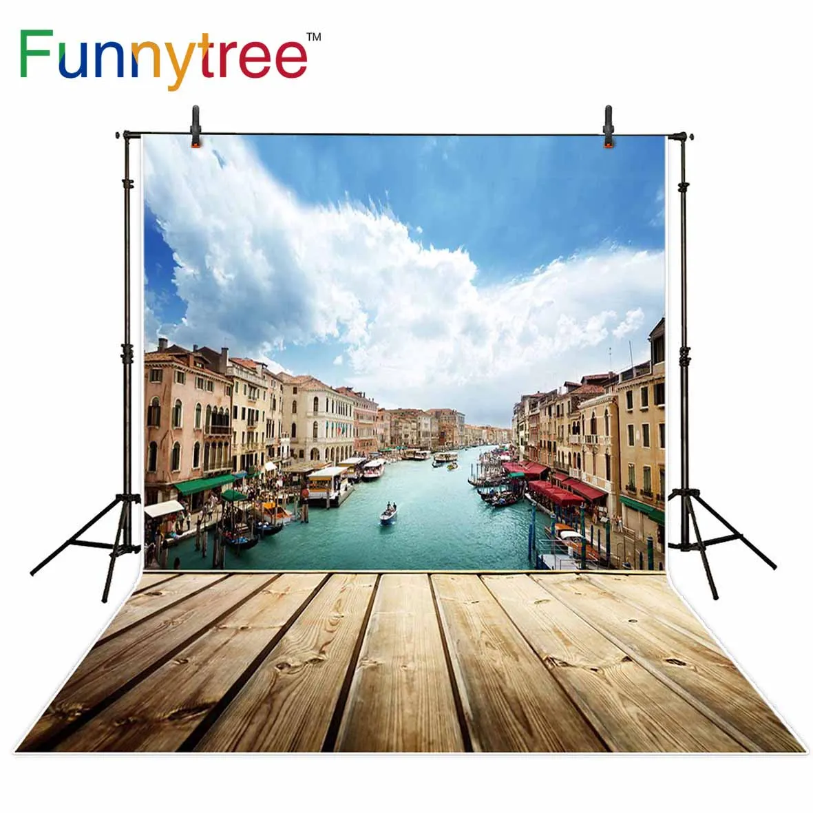 Фоны для фотосъемки Funnytree фотостудия Венеция дерево озеро ландшафт фотосессия