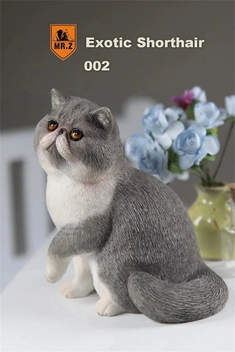 MR. Z серия «животные» № 8 1/6 экзотические короткошерстной кошки персидская кошка Гараж Комплект для детей возрастом от 1" фигурку сцена DIY украшения автомобиля