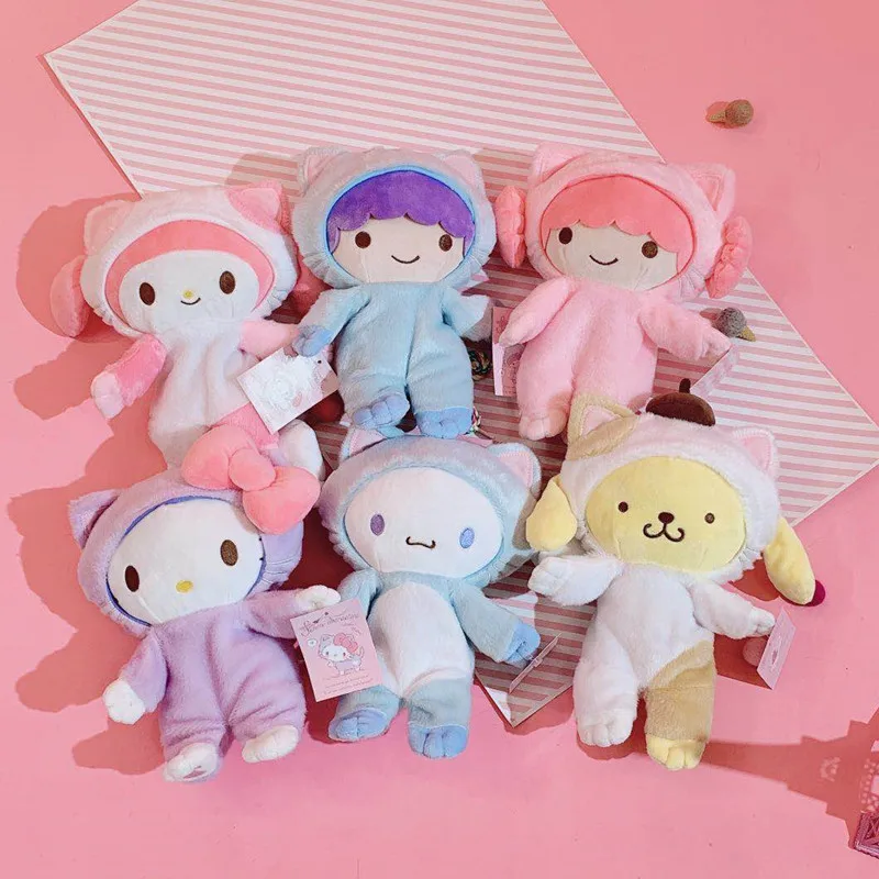 1 шт. мультфильм My melody little Twin stars фигурка чучела куклы косплей кошка плюшевые игрушки
