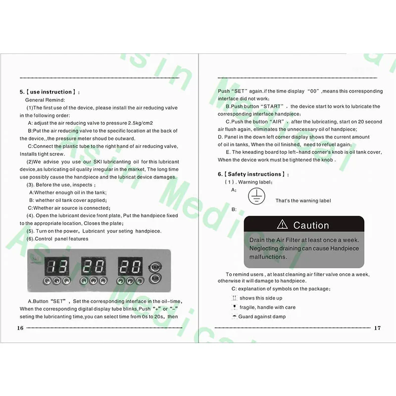 

Dental Handpiece Maintenance System Lubricant Lubricating Device DEASIN