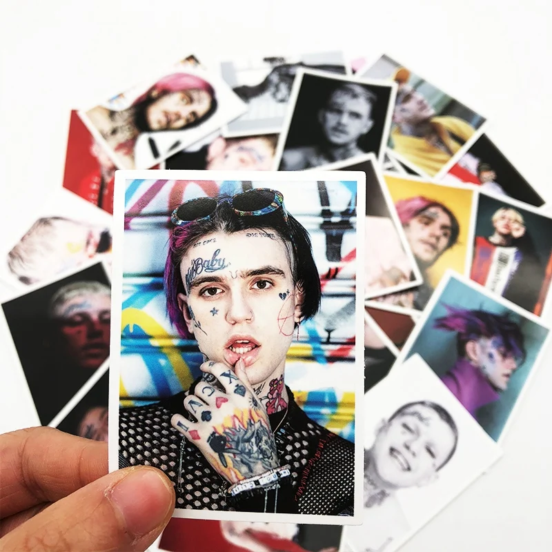25 шт. смешанные стикеры Lil Peep poster граффити рок музыка s/Переводные картинки для ноутбука багаж скейтборд водонепроницаемый DIY игрушка наклейка