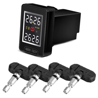 Internal Sensor YASOKRO автомобильный TPMS монитор давления в шинах Система беспроводной TPMS Датчик монитор с 4 внешними внутренними датчиками - Тип: Internal Sensor