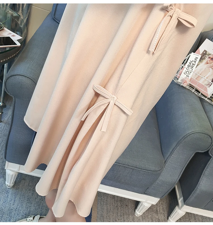 

9196 2018 new spring pregnant woman dress with nailed bead yarn