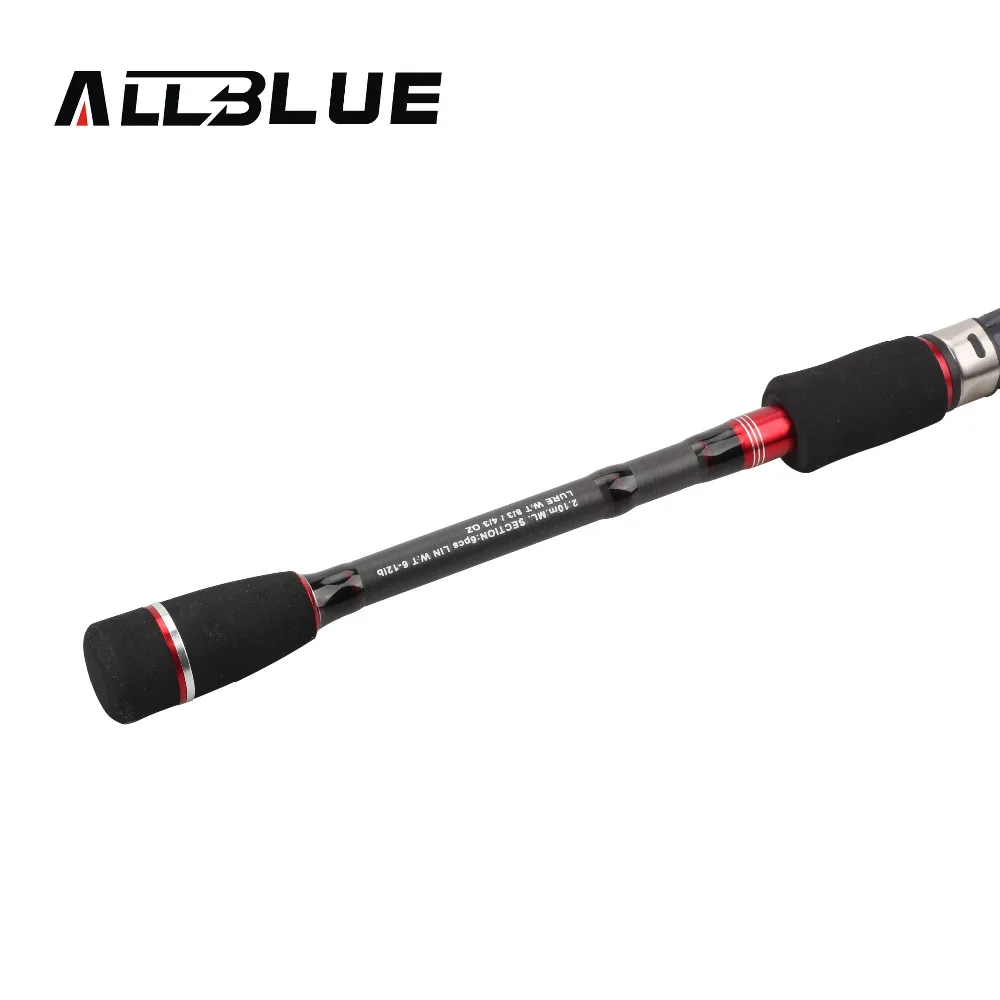 ALLBLUE новый карбон удилище спининг удочка телескопическая 1.95м 2.1м 2.4м 2.7м