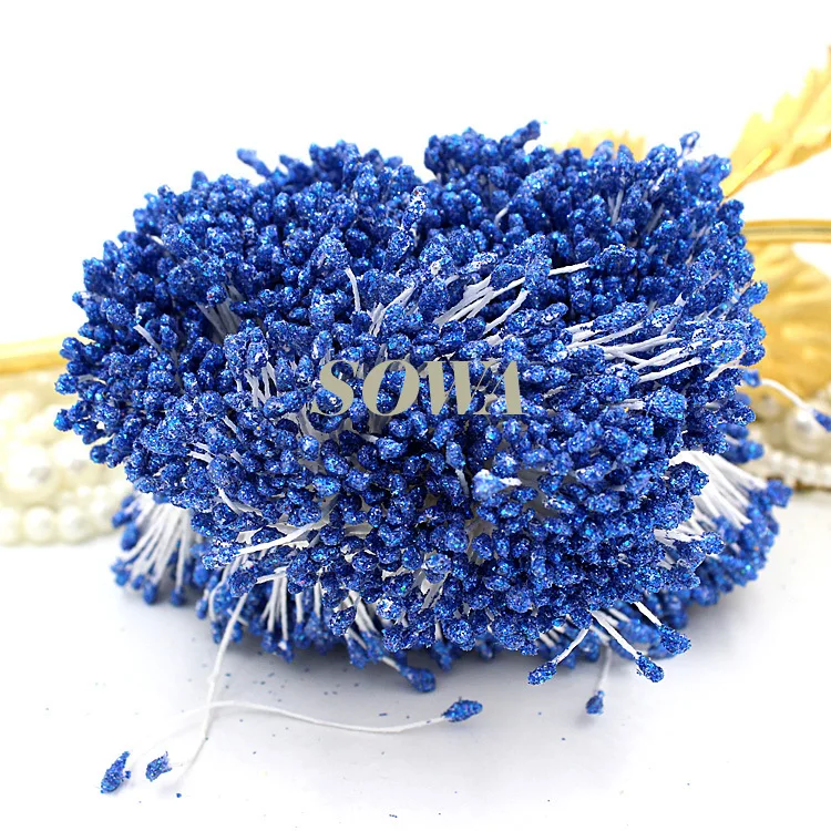 Бесплатная доставка оптовая продажа 3 мм 800 шт./лот синий цвет Цветочный блеск