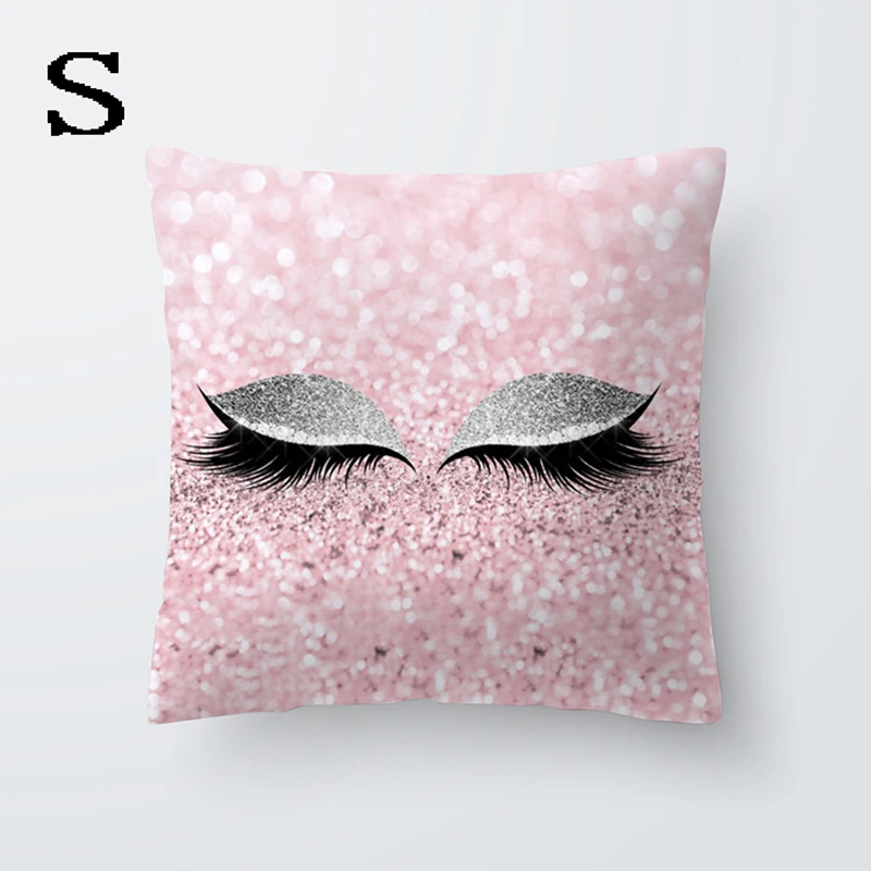 Новые 45*45 см ресницы печать полиэфирные наволочки для дома и отеля декоративная