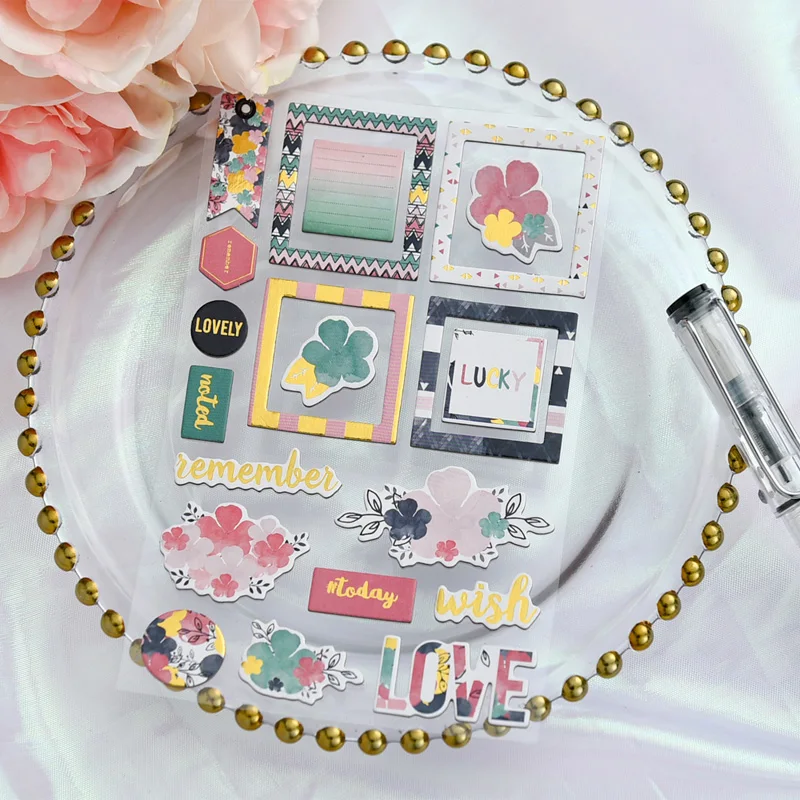Самоклеящиеся бумажные наклейки ZFPARTY Love Die Cut для скрапбукинга рукоделия сделай