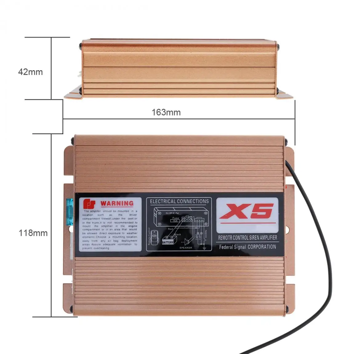 12 V 400 W 8 звук громкий автомобиля Предупреждение полицейская сигнализация сирена