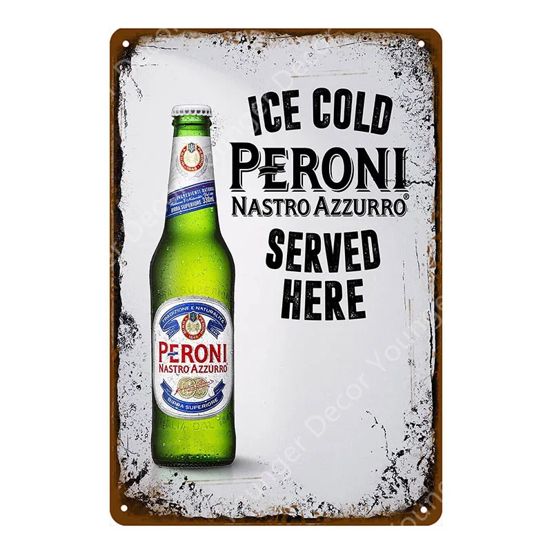 YD4173H Спиртовой напиток Jagermeister Peroni плакат Классическая Настенная Наклейка домашний бар Декор винтажная металлическая табличка виски вино жестяная вывеска YH006 - Цвет: YD4173H