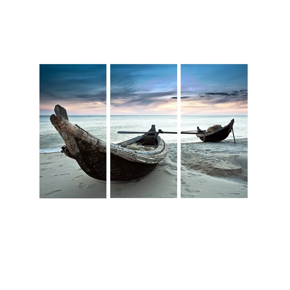 Новинка 5 шт./компл. холст искусство 3 панели HD парусник картины украшения для дома
