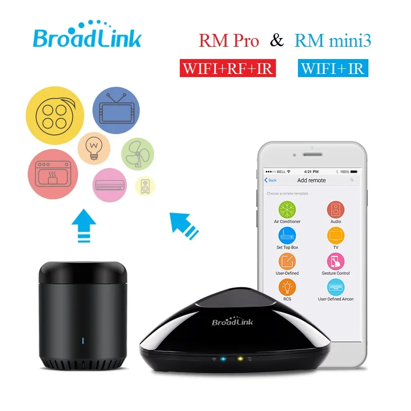 Broadlink RM2 RM Pro + Mini3 автоматизация умного дома Универсальный Интеллектуальный пульт