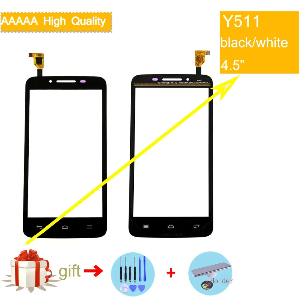Felfial Y511 сенсорный экран для Huawei Ascend дигитайзер Стекло Объектив Передняя панель