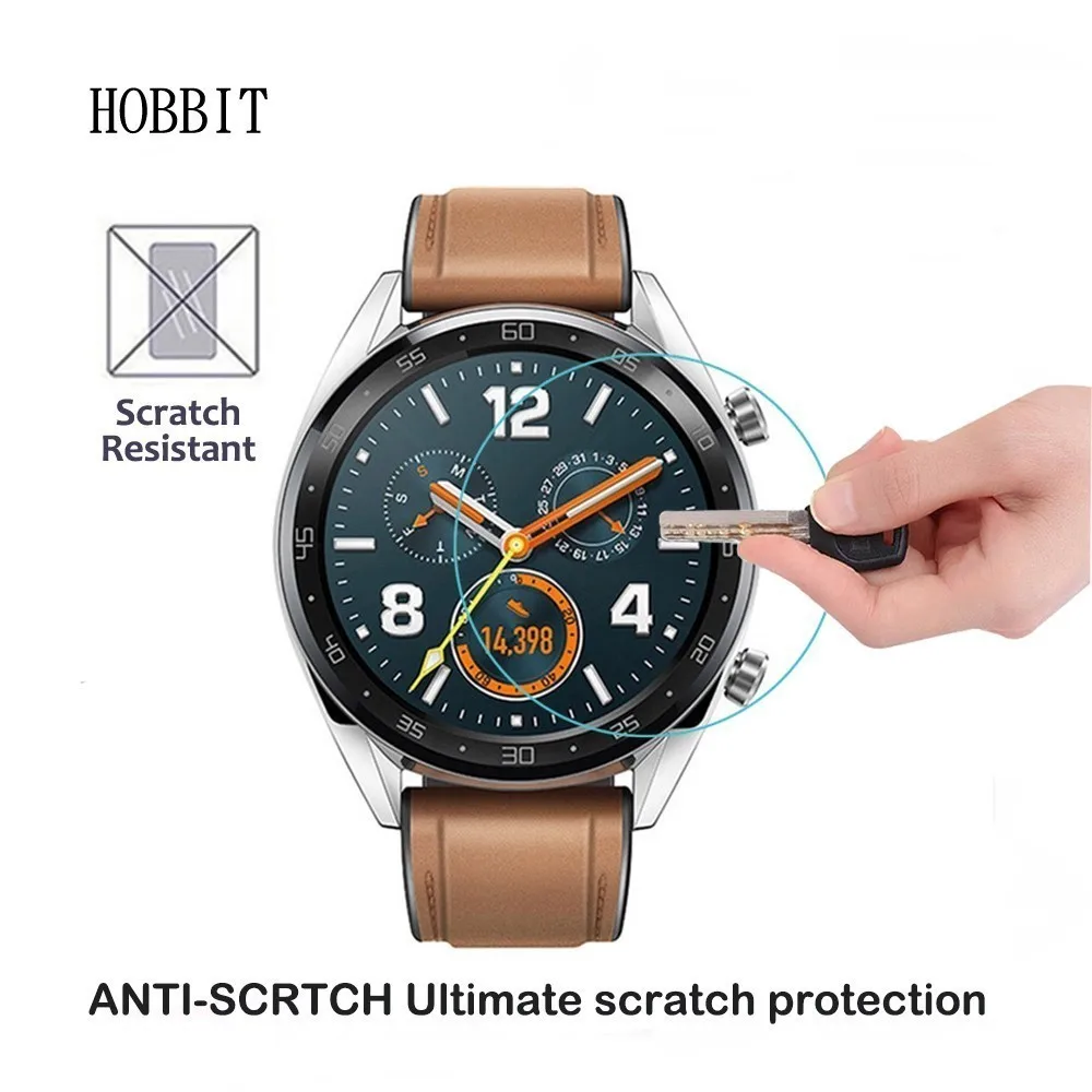 2 упаковки для Huawei Watch GT закаленное стекло Защита экрана Защитная пленка 0 3 мм 2.5D