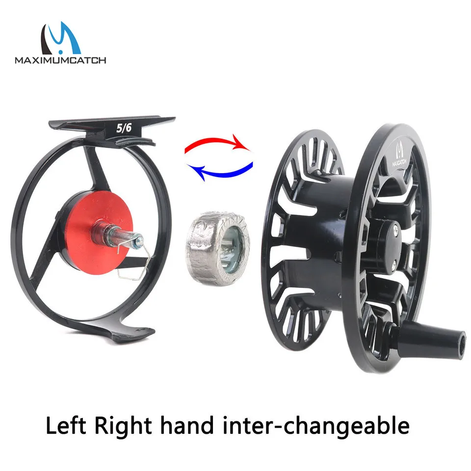 Алюминиевая катушка для ловли нахлыстом Maximumcatch Tino 3-8wt с правой или левой ручкой