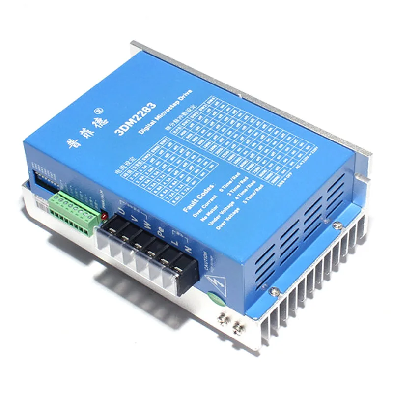 Трехфазный Драйвер шагового двигателя 86/110 3DM2283 чип DSP 220 В ток 8 А деление 30000