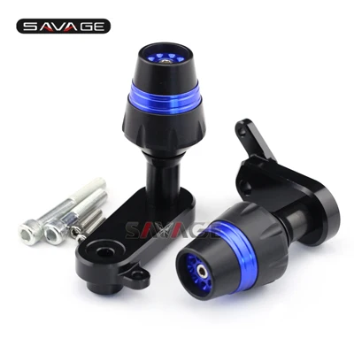 Рамки Ползунки Крушение протектор для Kawasaki ZX-6R ZX6R ниндзя 2009-2012 10 11 Аксессуары для мотоциклов бобин Защита от падения для мотоциклов - Цвет: Blue