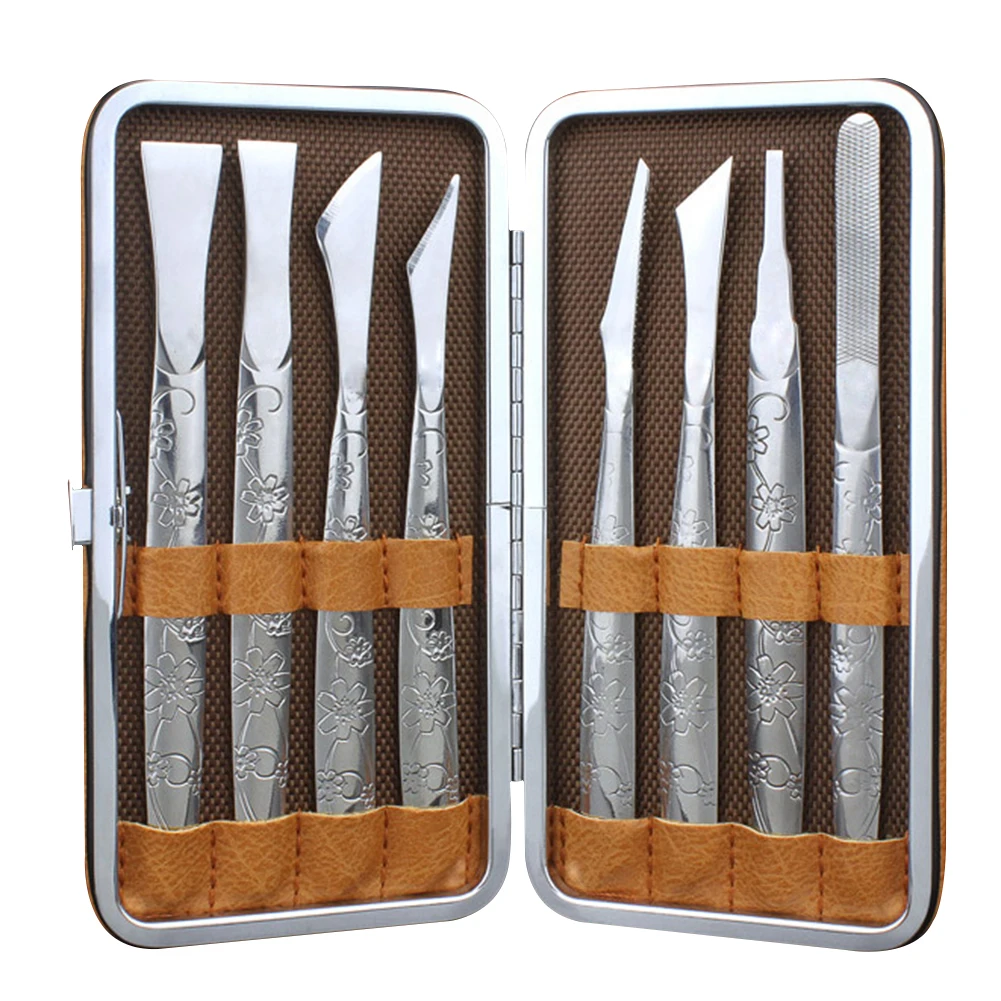 Stainless Steel With Storage Box Nail Care Callus Rasp File Cut Pedicure Tool Set Professional Home Feet Trim Shaver Salon | Красота и