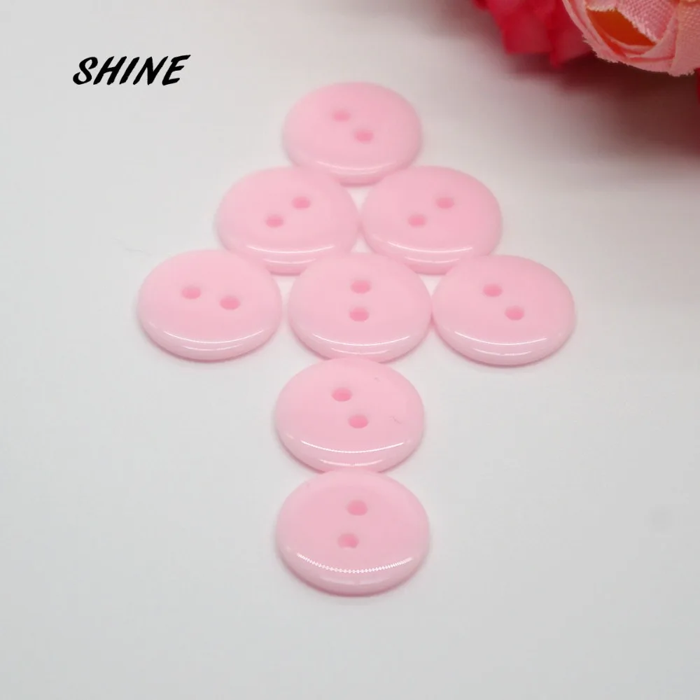 100 шт. декоративные пуговицы с 2 отверстиями 12 5 мм|resin buttons|decorative buttonsbuttons pink |