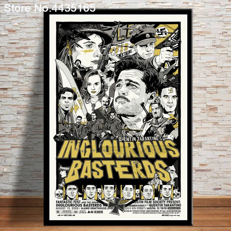 Постер Inglourious Basterds Квентин Тарантино классические кинопостеры и принты