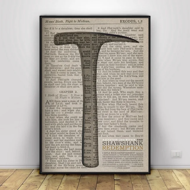 Shawshank Redemption Movie Canvas Painting Art Print Poster Picture Wall Modern Minimalist Bedroom Living Room Decoration | Дом и сад