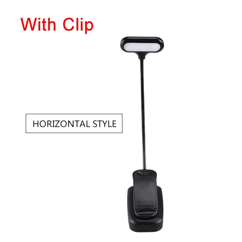 Horizontal with clip EeeToo детский ночник, лампа для спальни, светодиодный светильник, настольная лампа с зажимом, защита для глаз, для чтения, для детей, ночник - Испускаемый цвет: Horizontal with clip