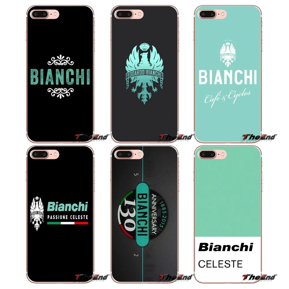 Bianchi велосипед логотип для iPhone X 4 4S 5 5S 5C SE 6 S 7 8 плюс samsung Galaxy J1 J3 J5 J7 A3 A5 2016 2017
