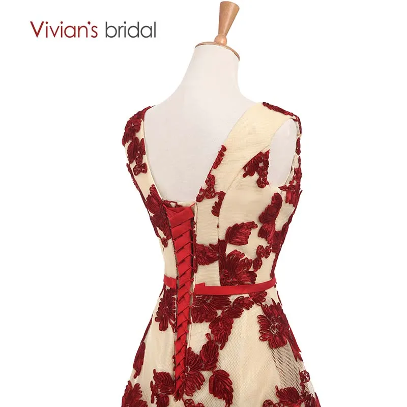 Вивиан люкс Линия Вечерние платья с короткими рукавами длинное платье для