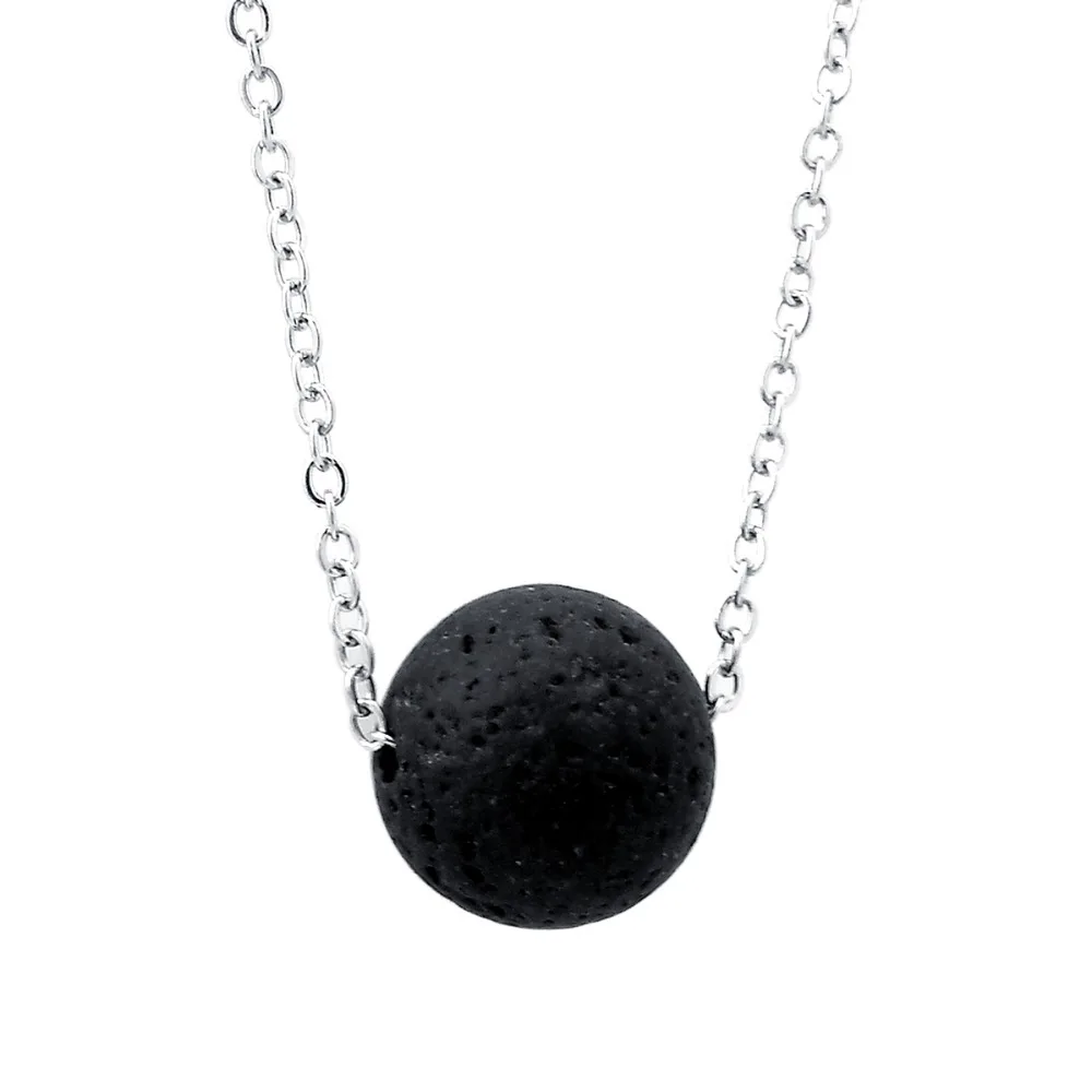 Мода Lava Stone колье аромараспылитель глина ароматерапия для женщин Прямая Эфирное масло колье аромараспылитель
