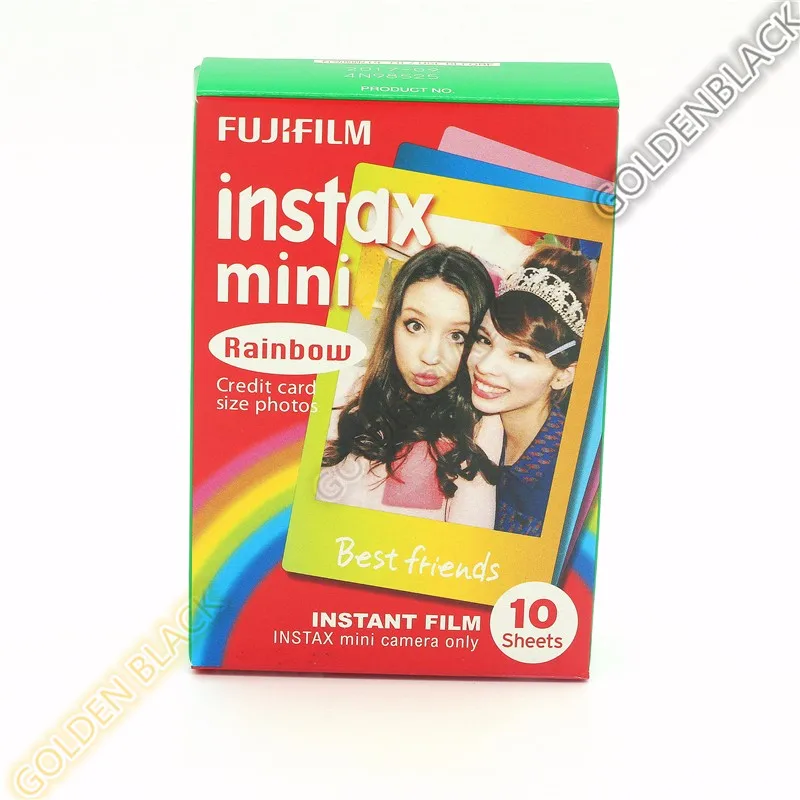 Подлинная Fujifilm Instax Mini 8 пленка Радуга Fuji мгновенная фотобумага 10 листов для 8 50s 7s 90 25 камер