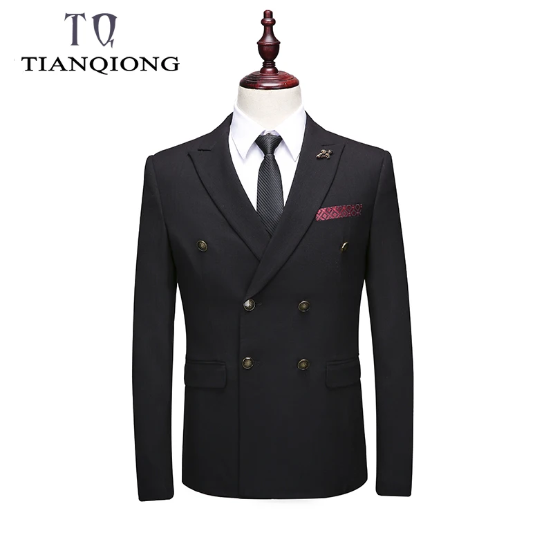 Двубортный мужской костюм 2019 новейший дизайн пальто брюки брендовая одежда