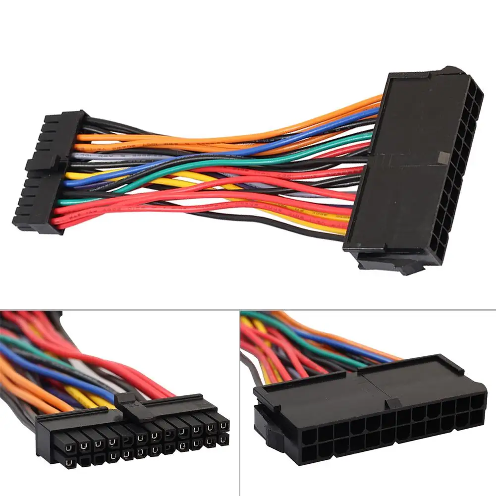 15 см 24 контакта штекер-гнездо ATX PSU Удлинительный кабель питания для Dell шнур ПК