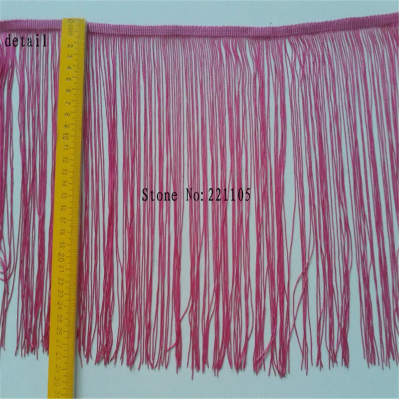 10Meter 30CM Long Trim Polyester Fringe Tassel African Lace Ribbon Yarn Trimming For Sew Latin Dress Clothes Accessories | Дом и сад