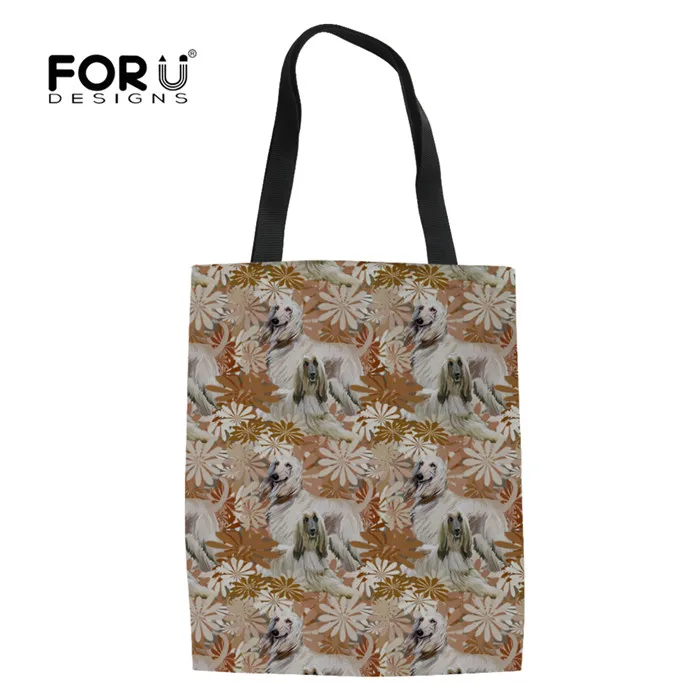 Y4026Z22 FORUDESIGNS/Borzoi складная сумка для покупок с цветочным принтом женская Холщовая Сумка-тоут через плечо продуктовая Сумочка для покупок многоразовая тканевая сумка - Цвет: Y4026Z22