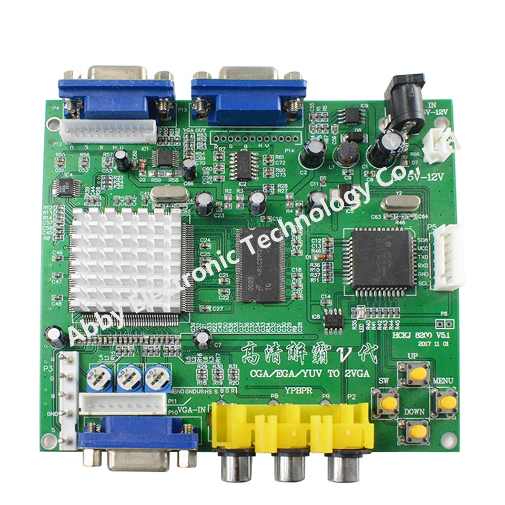 Плата видеопреобразователя RGB CGA EGA YUV в VGA HD|Игры с монетами| |