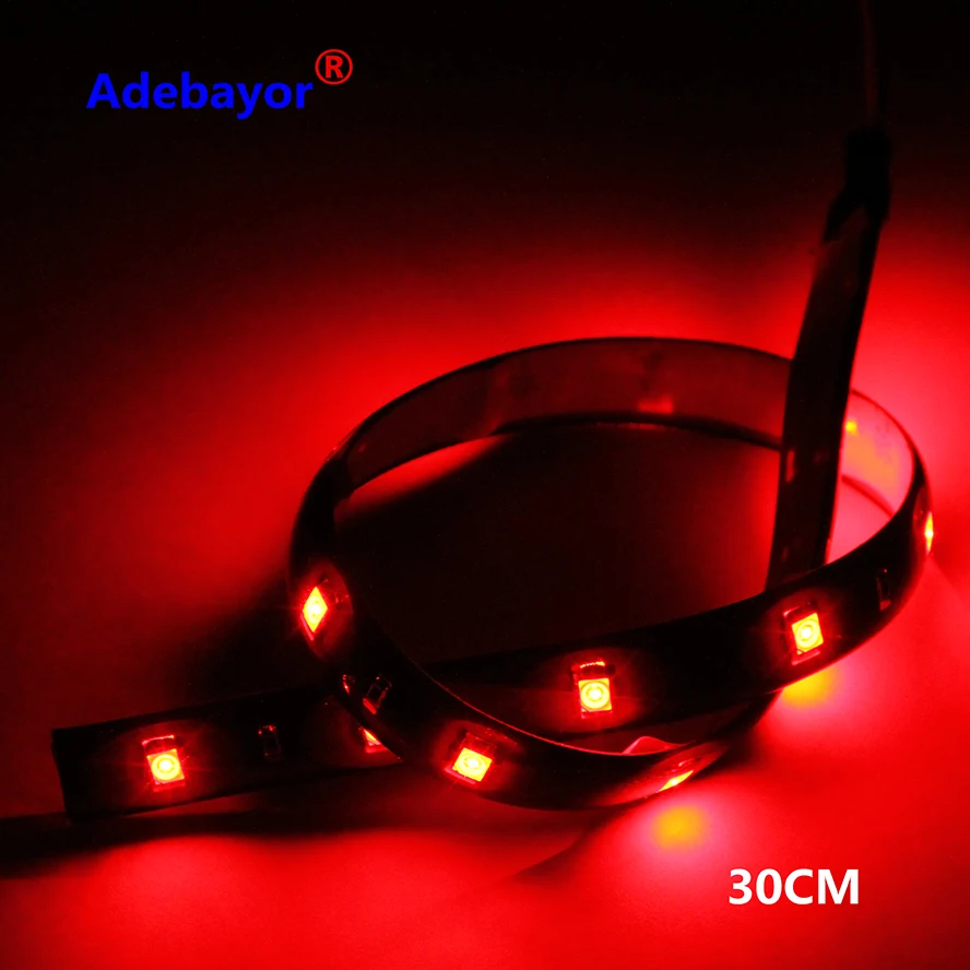 Водонепроницаемая гибкая светодиодная лента 10 шт./лот 30 см 15 SMD 3528