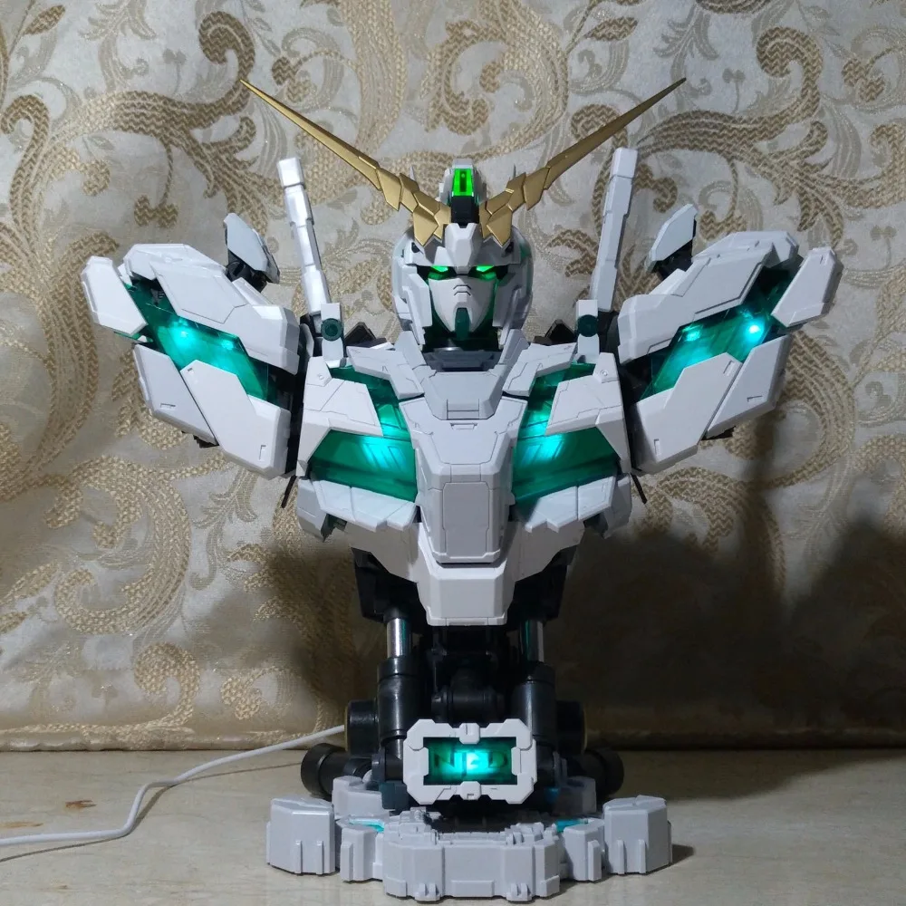 YH модель 1/35 RX 0 Единорог грудь голова Gundam полный Psycho frame прототип со светодиодом
