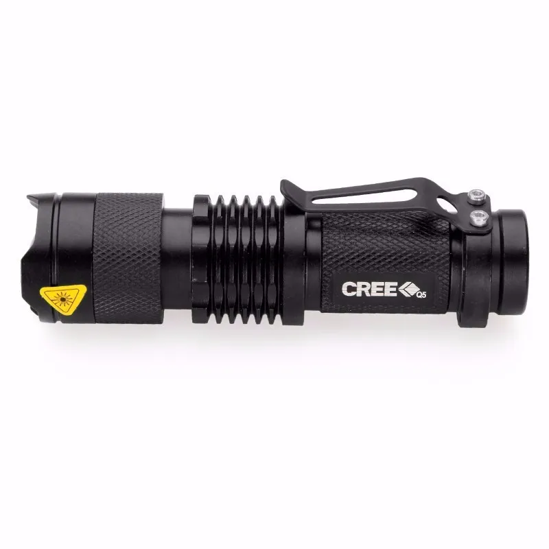 U F SK68 CREE Q5 800 люмен 1 Режим Масштабирование Регулируемый мини карманный