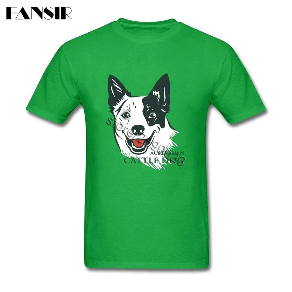 Latest Designed T-shirt Men Australian Cattle Dog T Shirt Short Sleeve Cotton Custom Group Brand Clothing | Мужская одежда