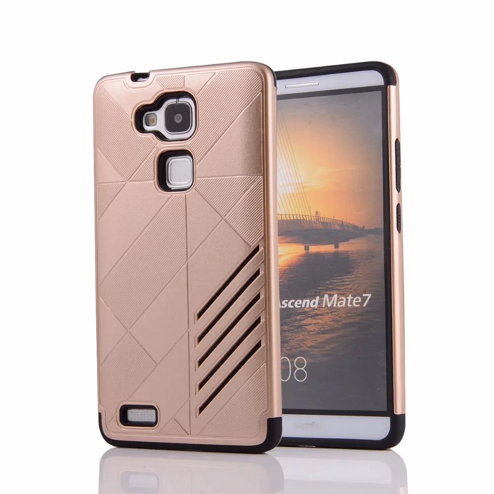 Для Huawei mate7 Защитный чехол founda Мягкие TPU ПК Гибридный Панцири для противоударный