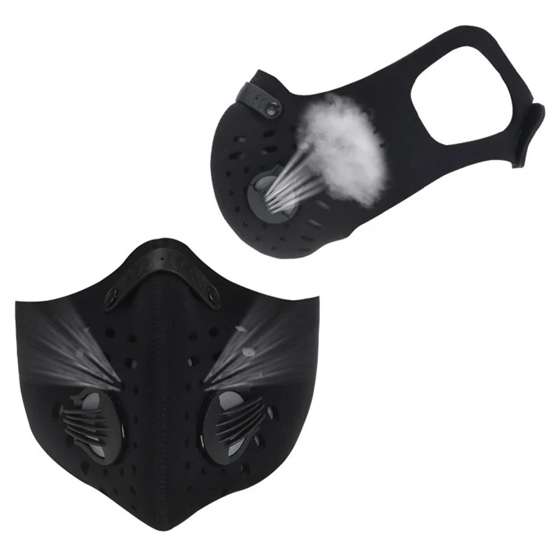 Пылезащитная маска с активированным углем ветрозащитная туманная Дымчатая