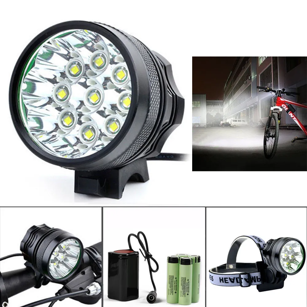 ISHOWTIENDA перезаряжаемый велосипедный фонарь передний руль 15000лм 7 x CREE XM-L T6 светодиодный 6x18650 велосипедный фонарь водонепроницаемая лампа
