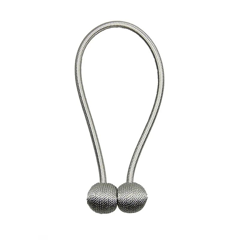 Серебристые Металлические Магнитные перламутровые шаровые занавески подхваты для штор с завязками на спине зажимы с пряжкой Аксессуары для штор подхваты