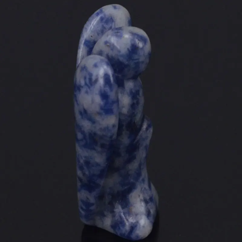 

1.5 Inch Natural Blue Spot Jasper Gems Carving Angel Lucky Crafts Stone Figurine Chakra Healing Reiki Stone