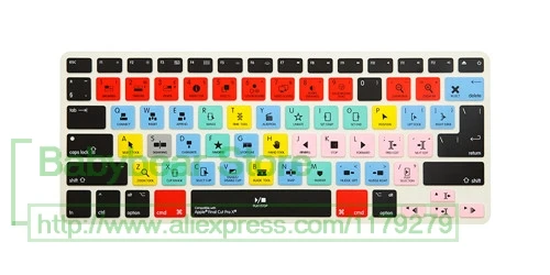 Защитная крышка для клавиатуры apple final cut pro защитная Macbook Air Pro Retina 13 15 17|keyboard cover