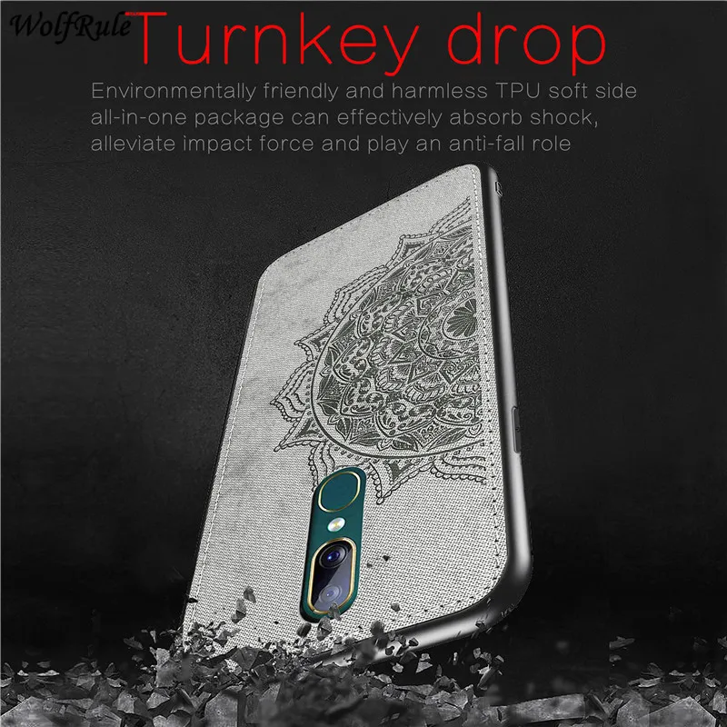 for cover oppo a9 case soft tpu frame bumper cloth fabric protective hard back phone cases for oppo a9 cover funda 6 53 free global shipping