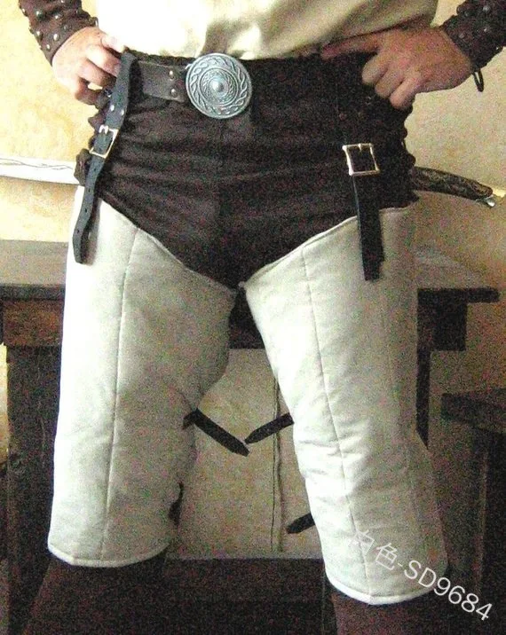 Винтажная Мужская средневековая Броня Gambeson с подкладом Cuisses Protector Dark Knight Armour