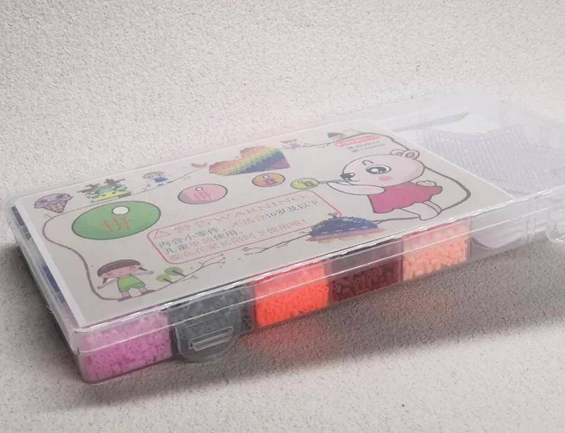 Juego de cuentas Perler de 11000mm para manualidades, conjunto de cuentas Hama de 2,6mm, suplemento de 2,6mm, rompecabezas 3D de Mini Hama Iroing, juguete artesanal hecho a mano-4