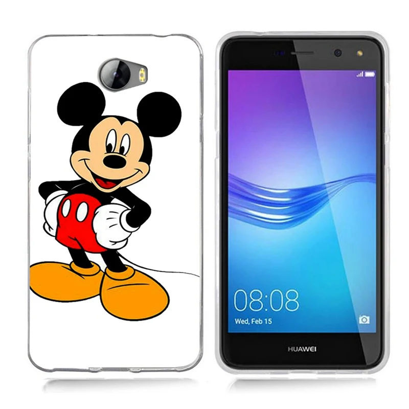 Чехол для Huawei Y5 ii Y5ii чехол/5A LYO-L21/Y6 II компактный ТПУ цветной мягкий чехол с